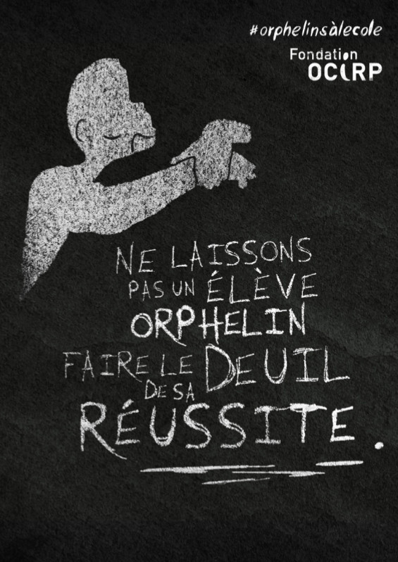 Affiche de l'Ocirp : ne laisson pas un élève orphelin faire le deuil de sa réussite
